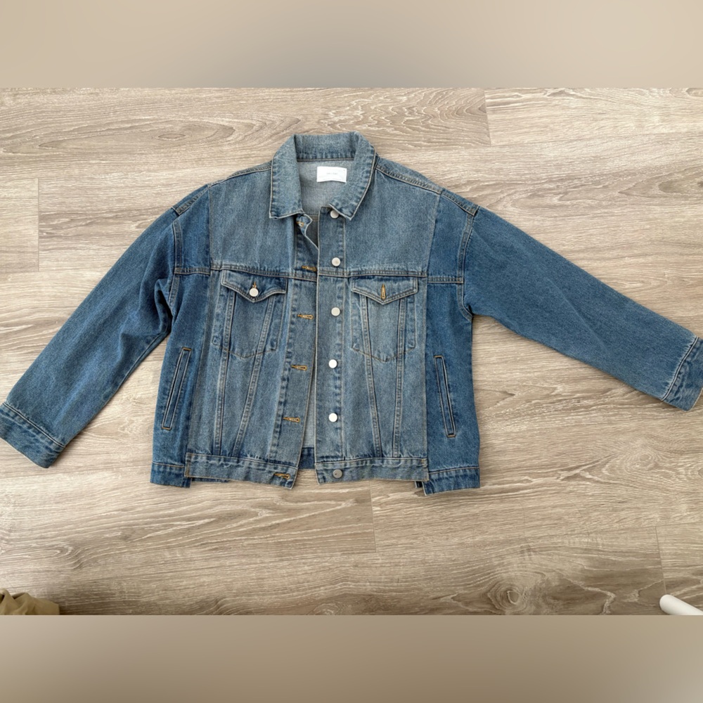 OAK + FORT oversized Classic Blue Denim Jacket worn once